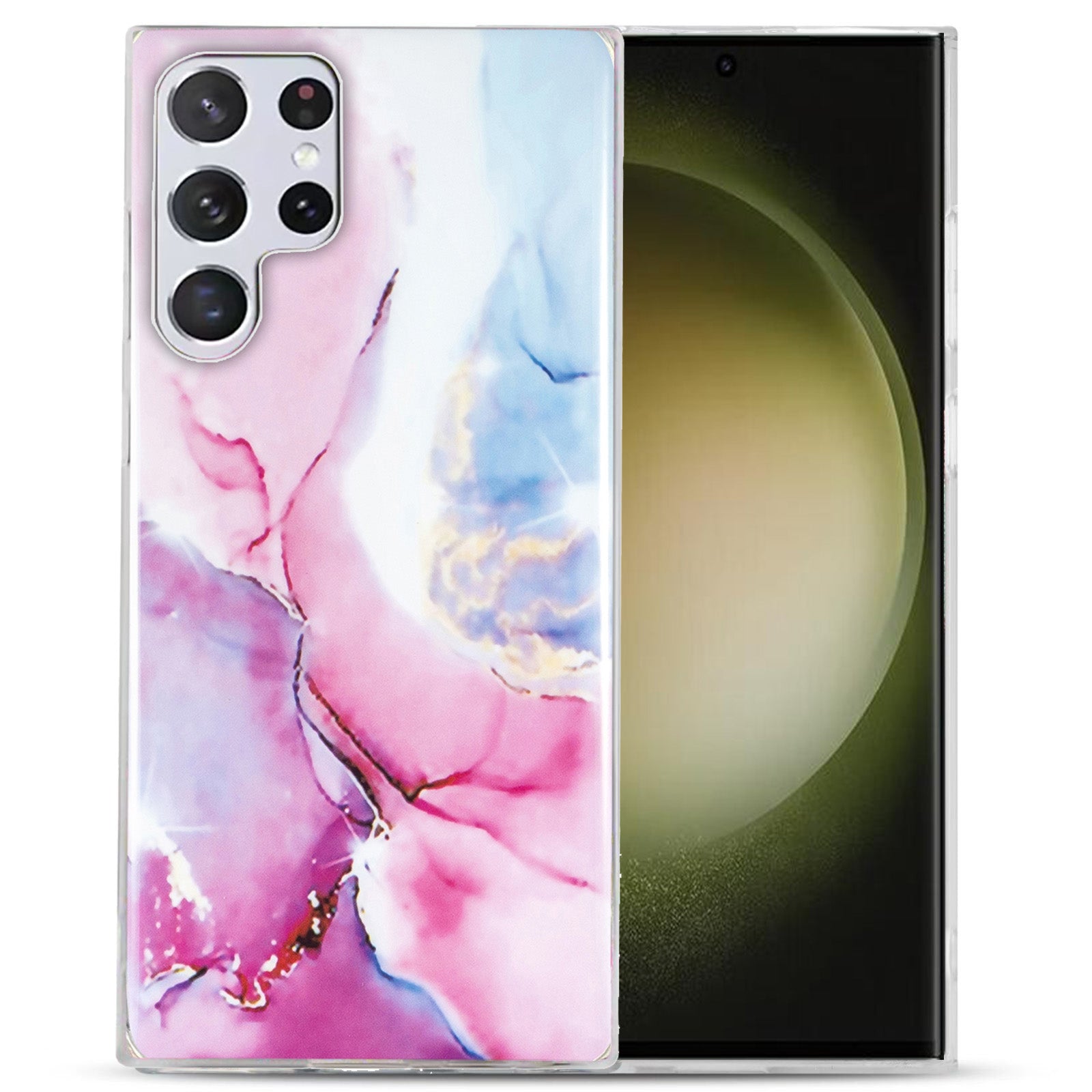 For Samsung Galaxy S23 Ultra IMD Marble Pattern Anti-collision TPU Case Back Protector Phone Cover For Samsung Galaxy S23 Ultra IMD Marble Pattern Anti-collision TPU Case Back Protector Phone Cover